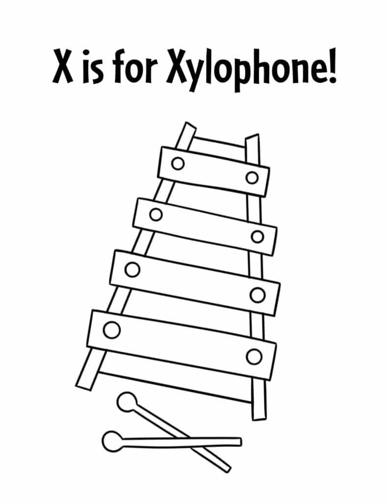 Free letter x worksheets for preschool â the hollydog blog
