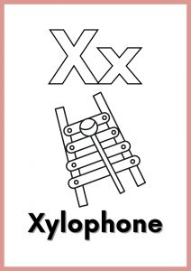 Free letter x pictures worksheets printable pdf