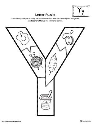 Letter y puzzle printable letter y crafts preschool letters alphabet preschool