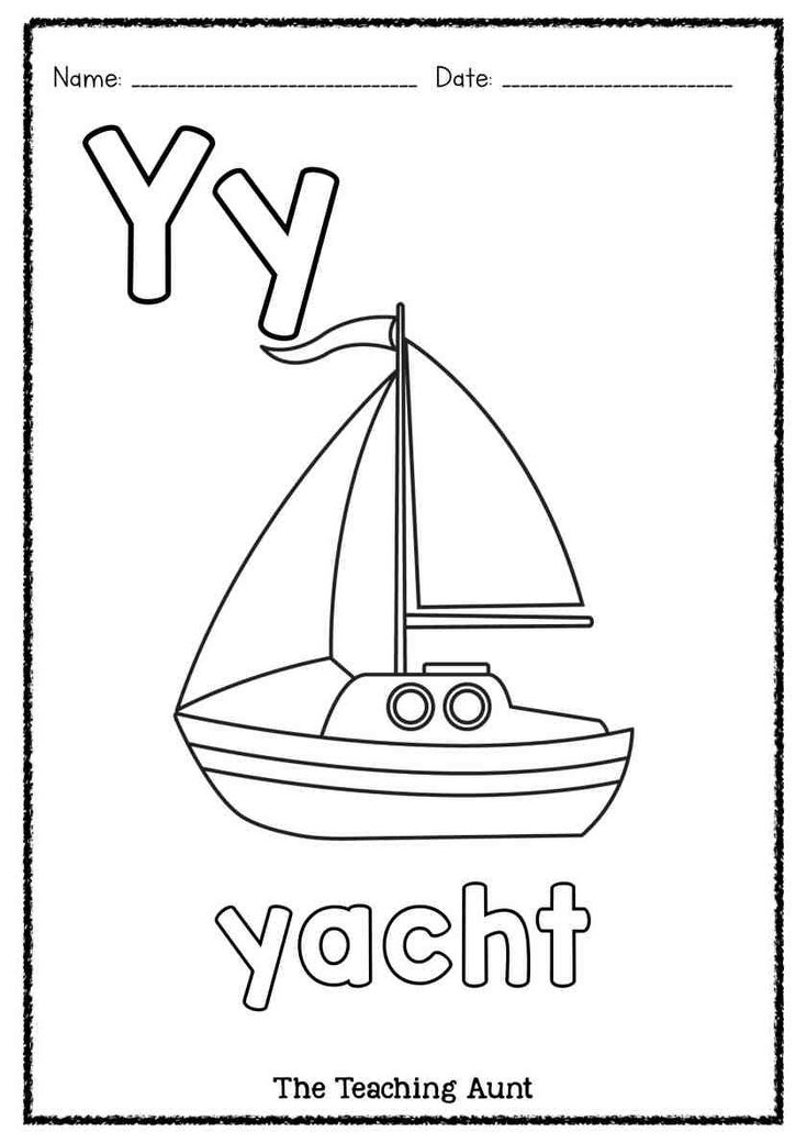 Y is for yacht art and craft