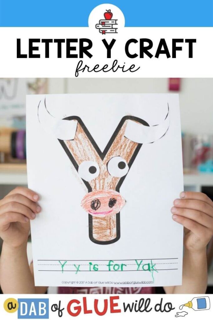 Animal alphabet y is for yak craft