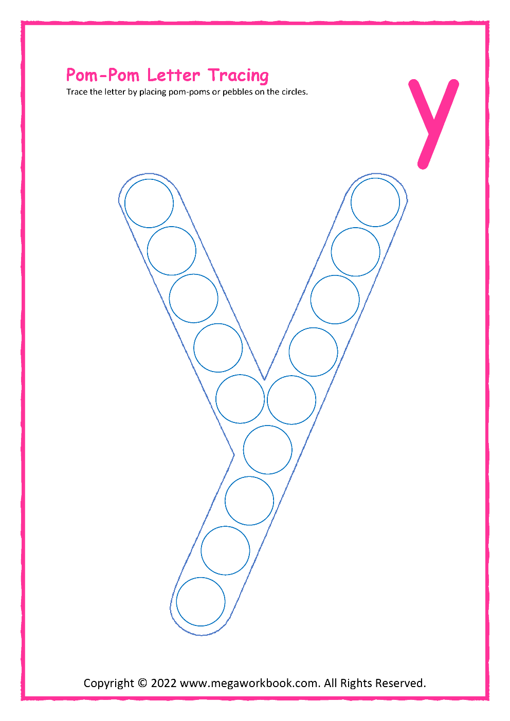 Letter y worksheets for kindergarten