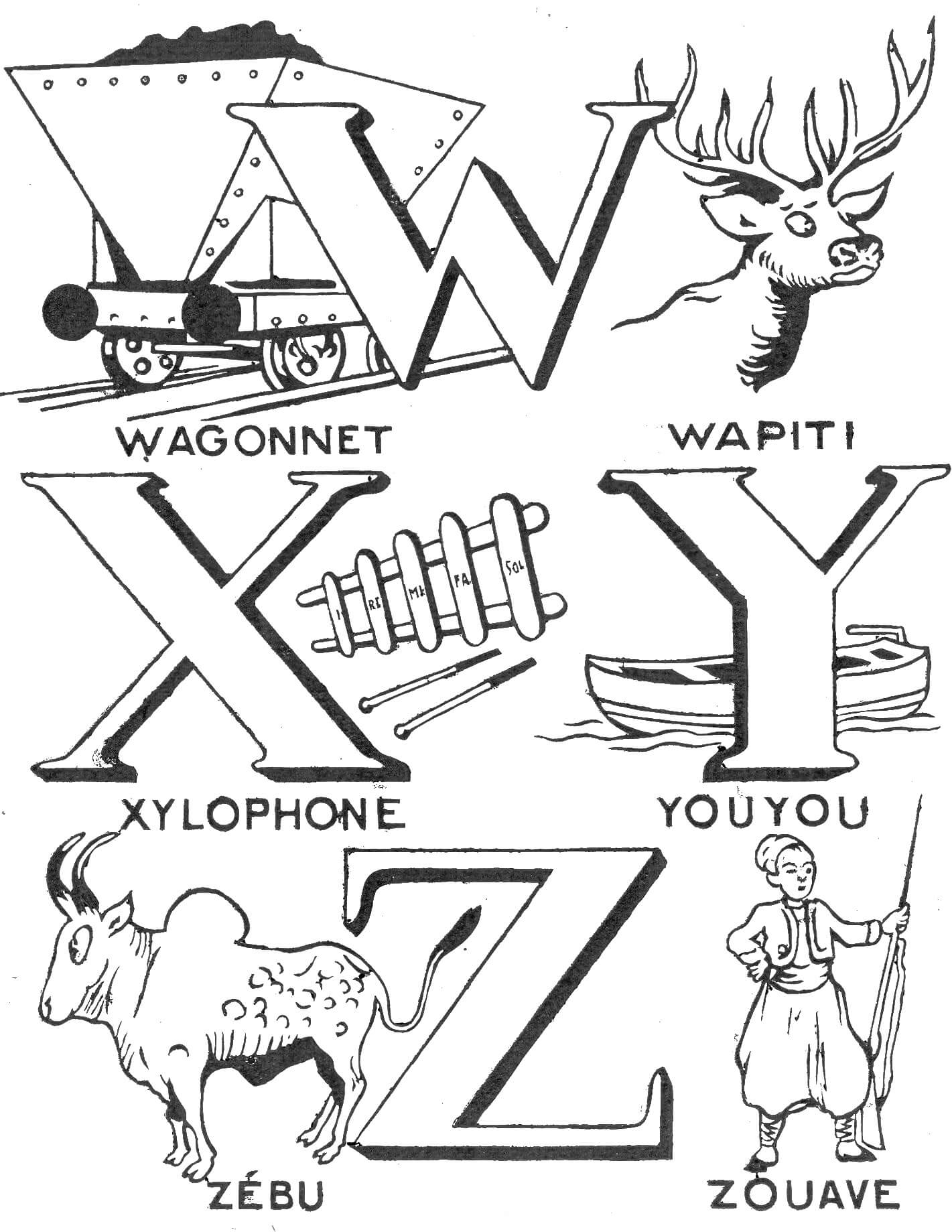 Letter is for coloring flashcards french free printable papercraft templates