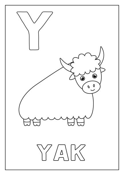 Animals with the letter y pictures stock illustrations royalty
