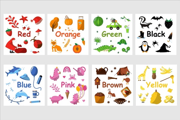 Thousand color flashcards royalty
