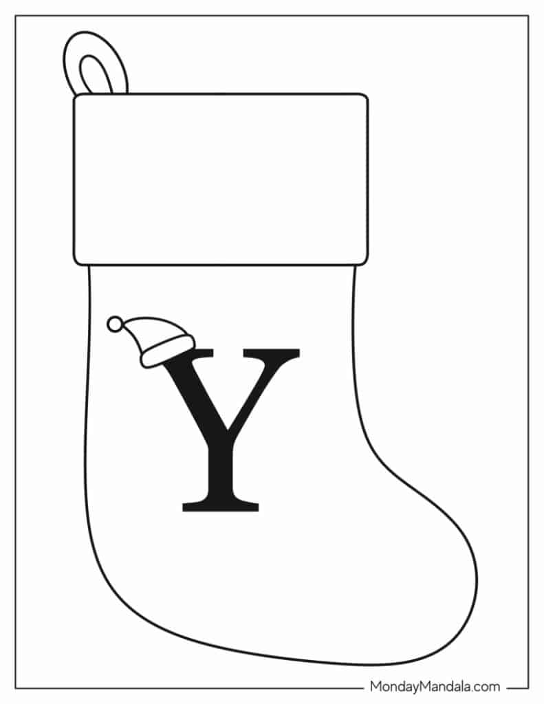 Christmas stocking templates free pdf printables