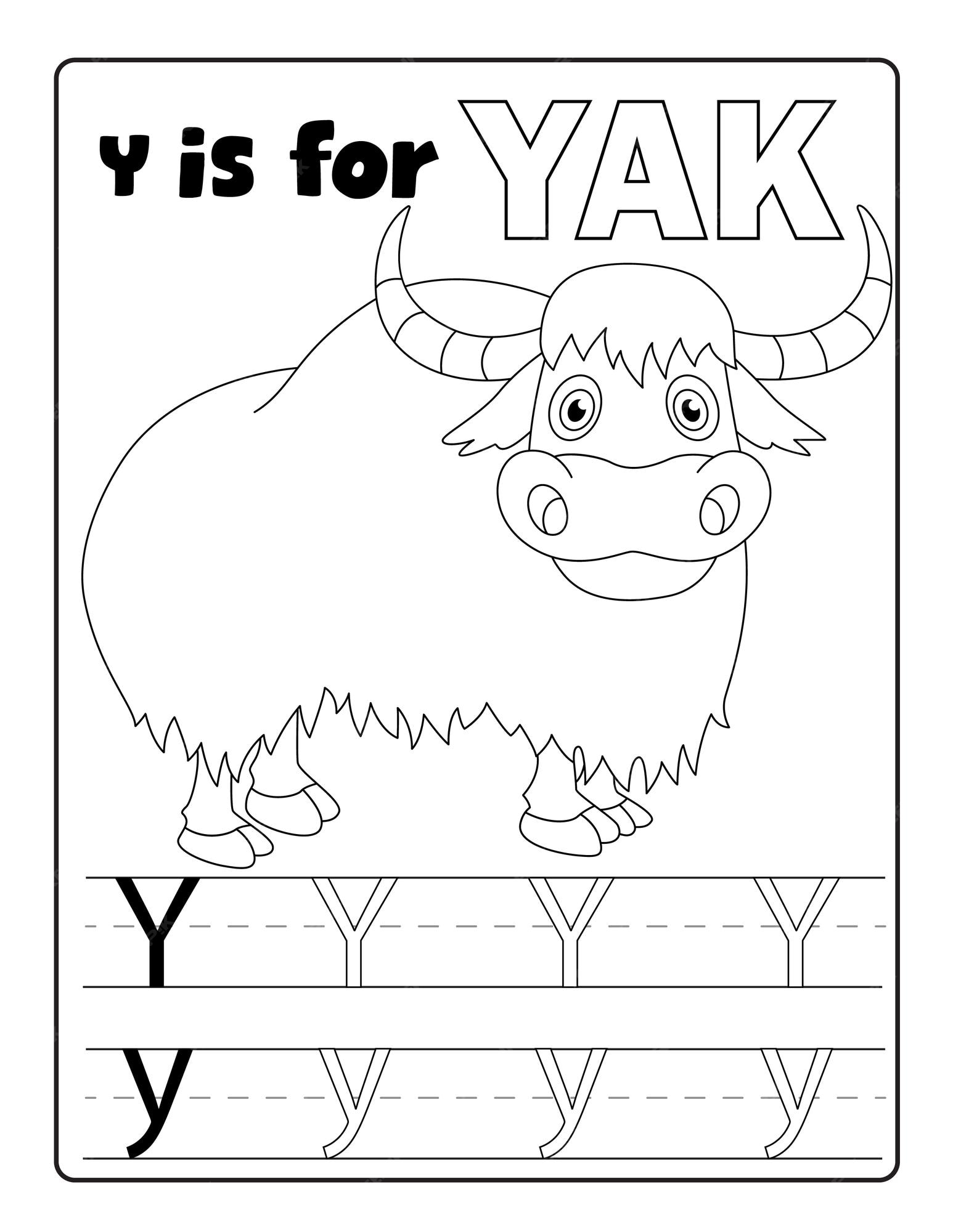 Premium vector alphabetical animal coloring and letter tracing coloring pages print ready vector