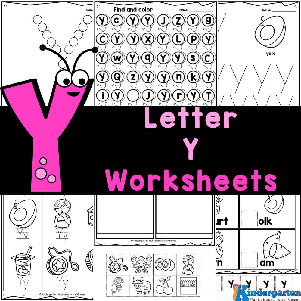 Free printable letter y worksheets for kindergarten