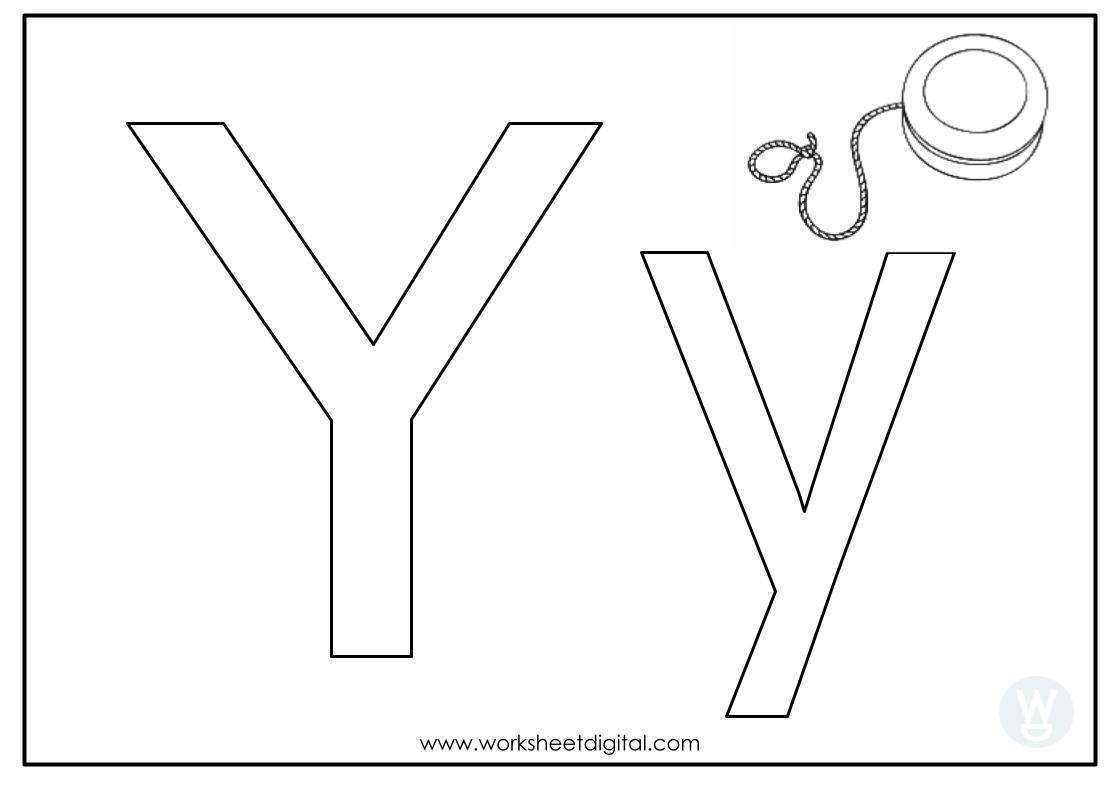 Letter y worksheet