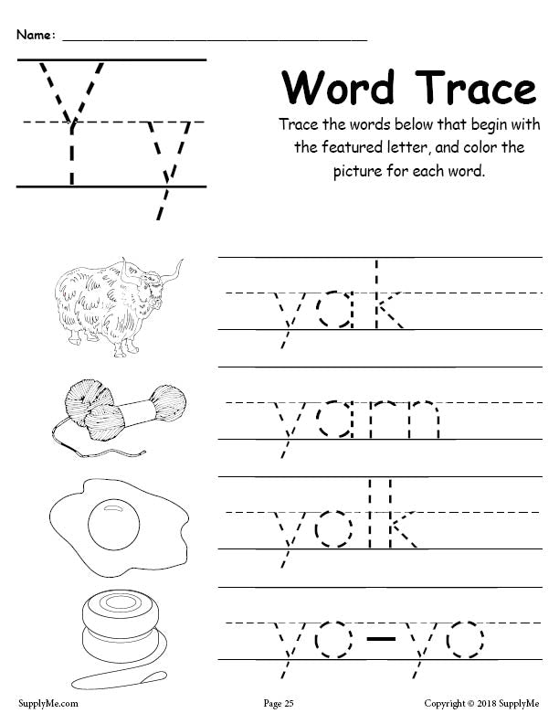 Letter y words