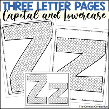 Letter z alphabet dot painting activities by the connett connection