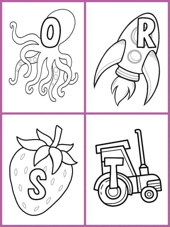 Abc coloring sheets large easy to color pages of a to z coloring fun toddler preschool coloring page worksheets kids activity