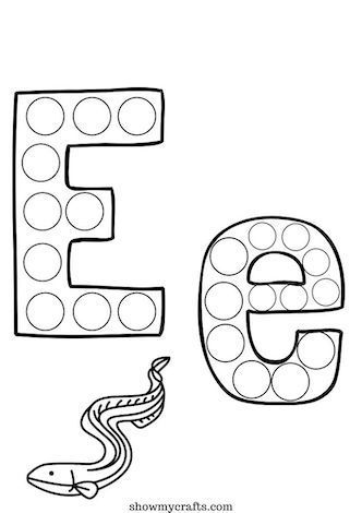 Printable alphabet dot painting worksheets
