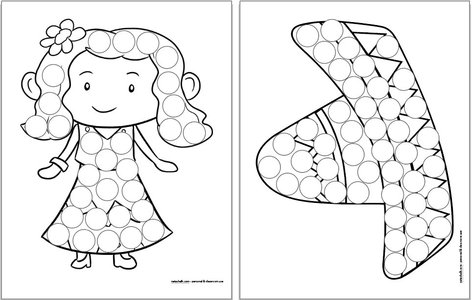 Free printable cinco de mayo dab a dot pages