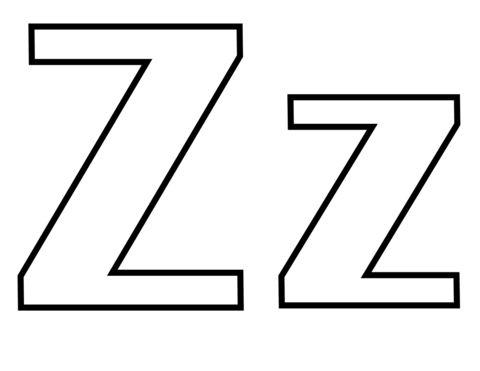Classic letter z coloring page free printable coloring pages free printable letter stencils coloring pages letter z