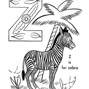 Letter z coloring pages printable for free download