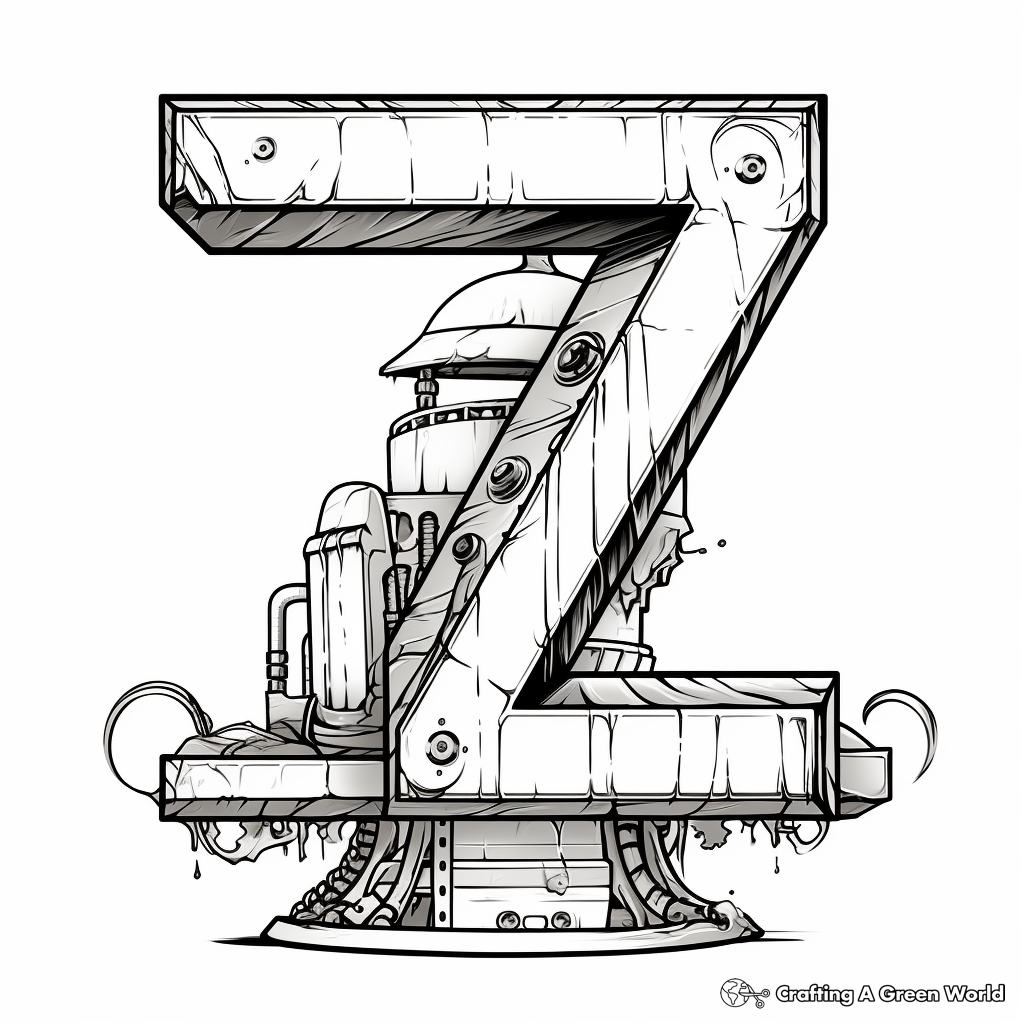 Letter z coloring pages