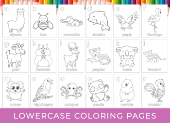 Alphabet coloring pages