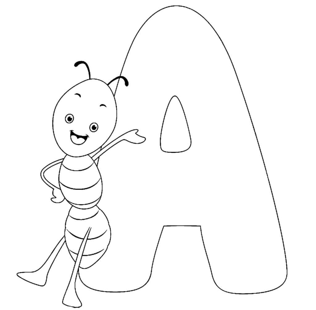 Animal alphabet letters coloring pages free printable coloring pages