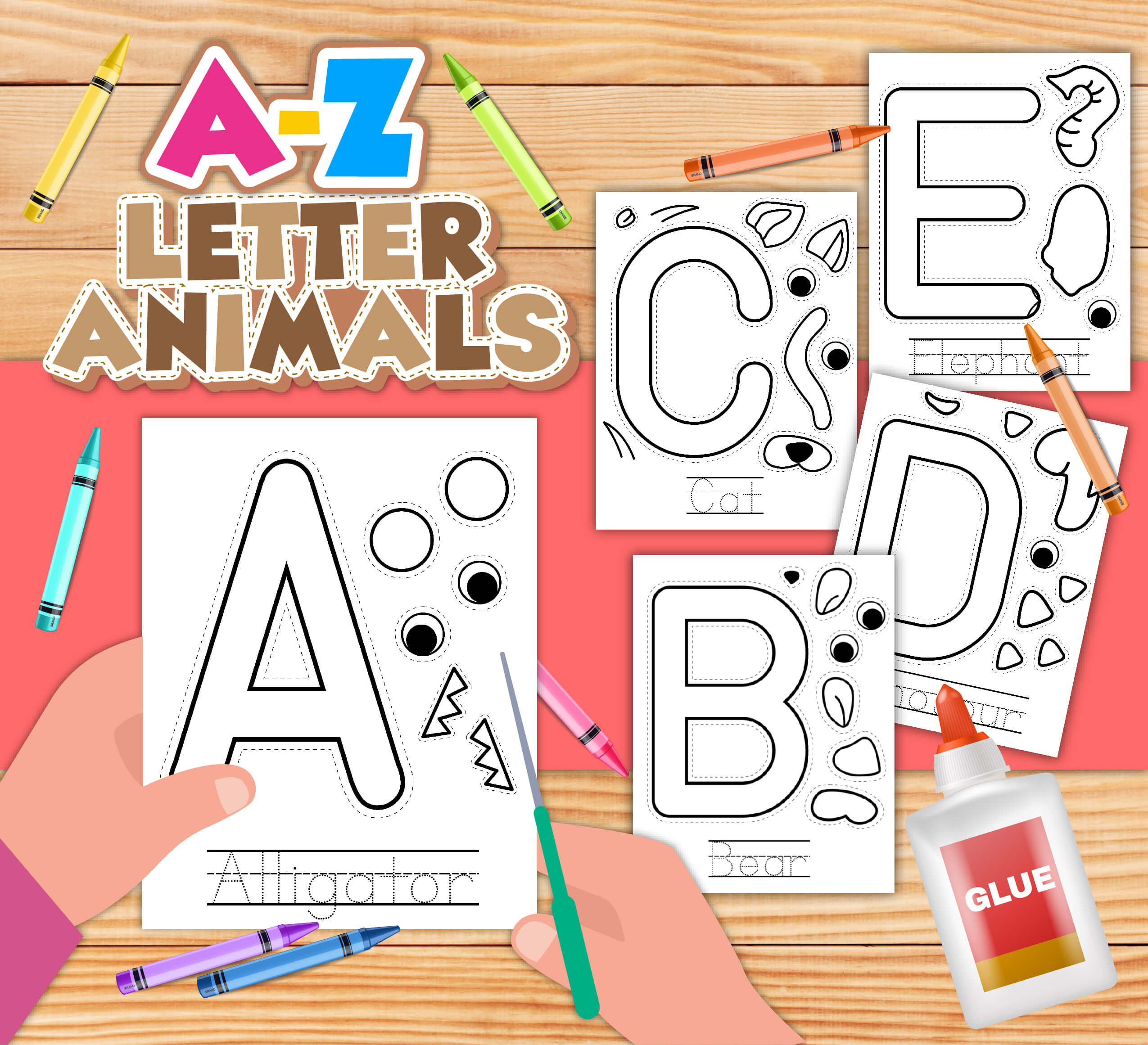 Animal letter crafts