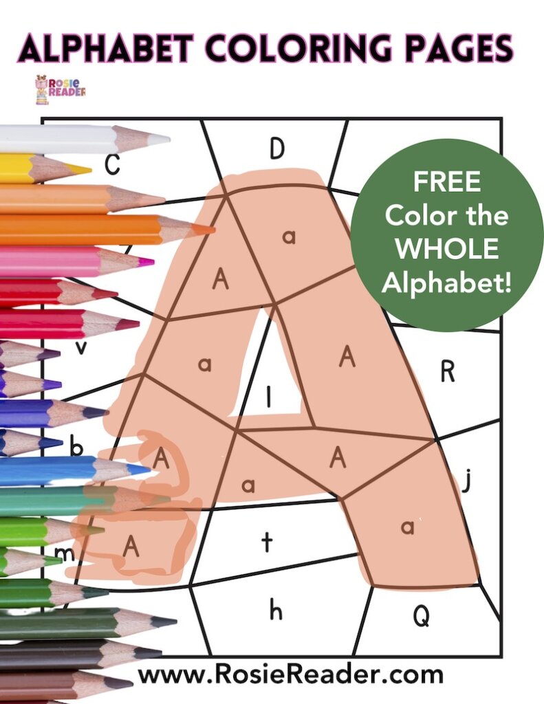 Alphabet coloring pages