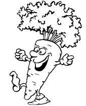 Lettuce printable coloring page for prechooler