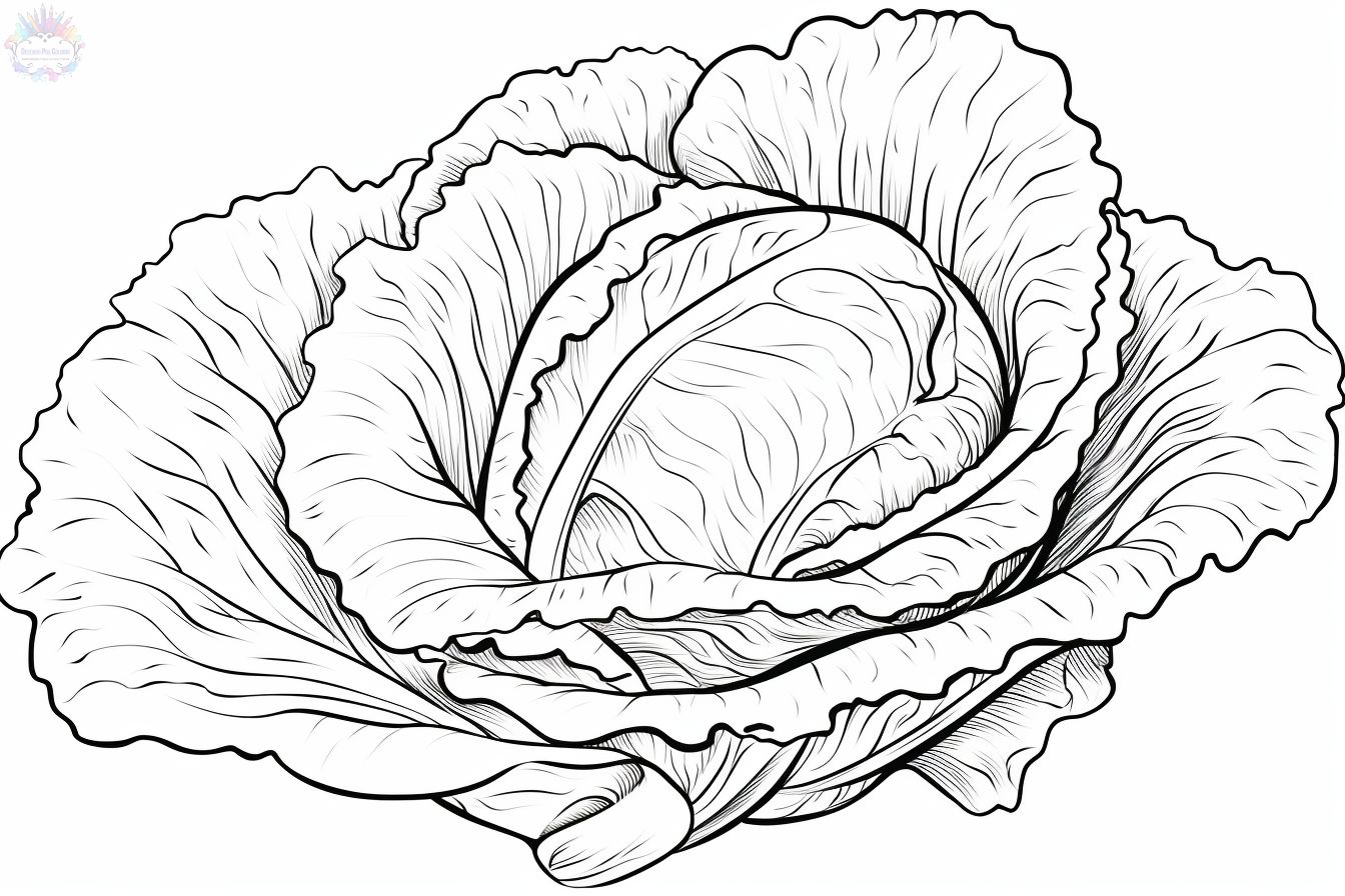 Lettuce coloring pages