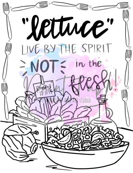 Lettuce live by the spirit romans