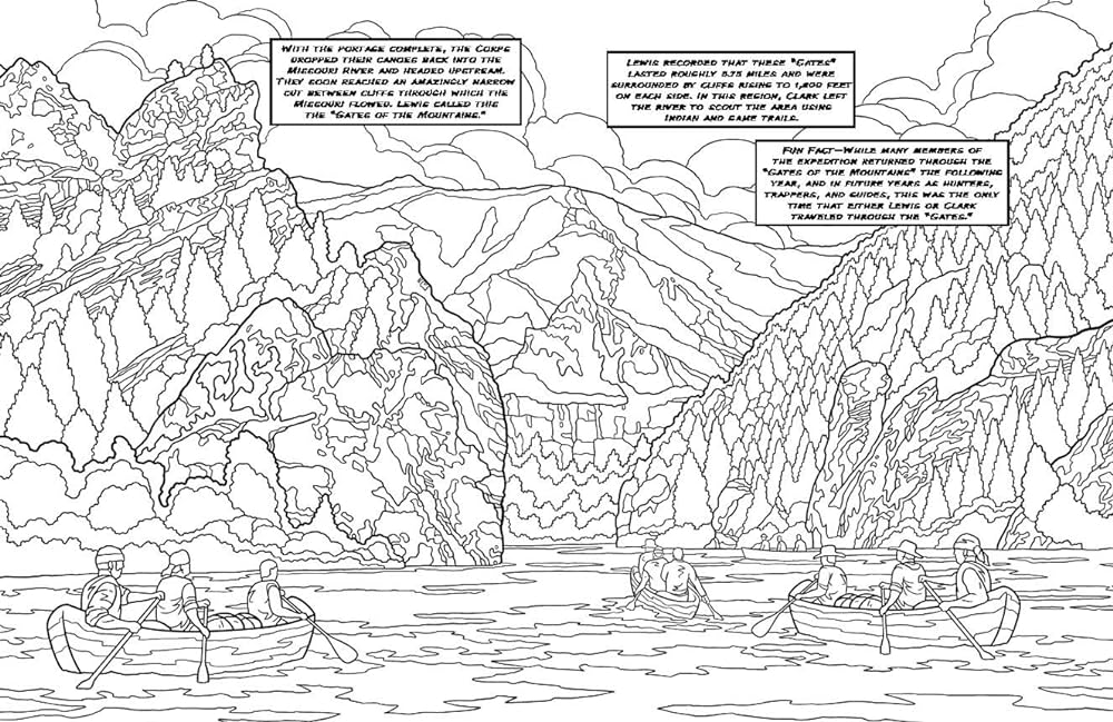 Lewis clark coloring book adam brooks ted rechlin books