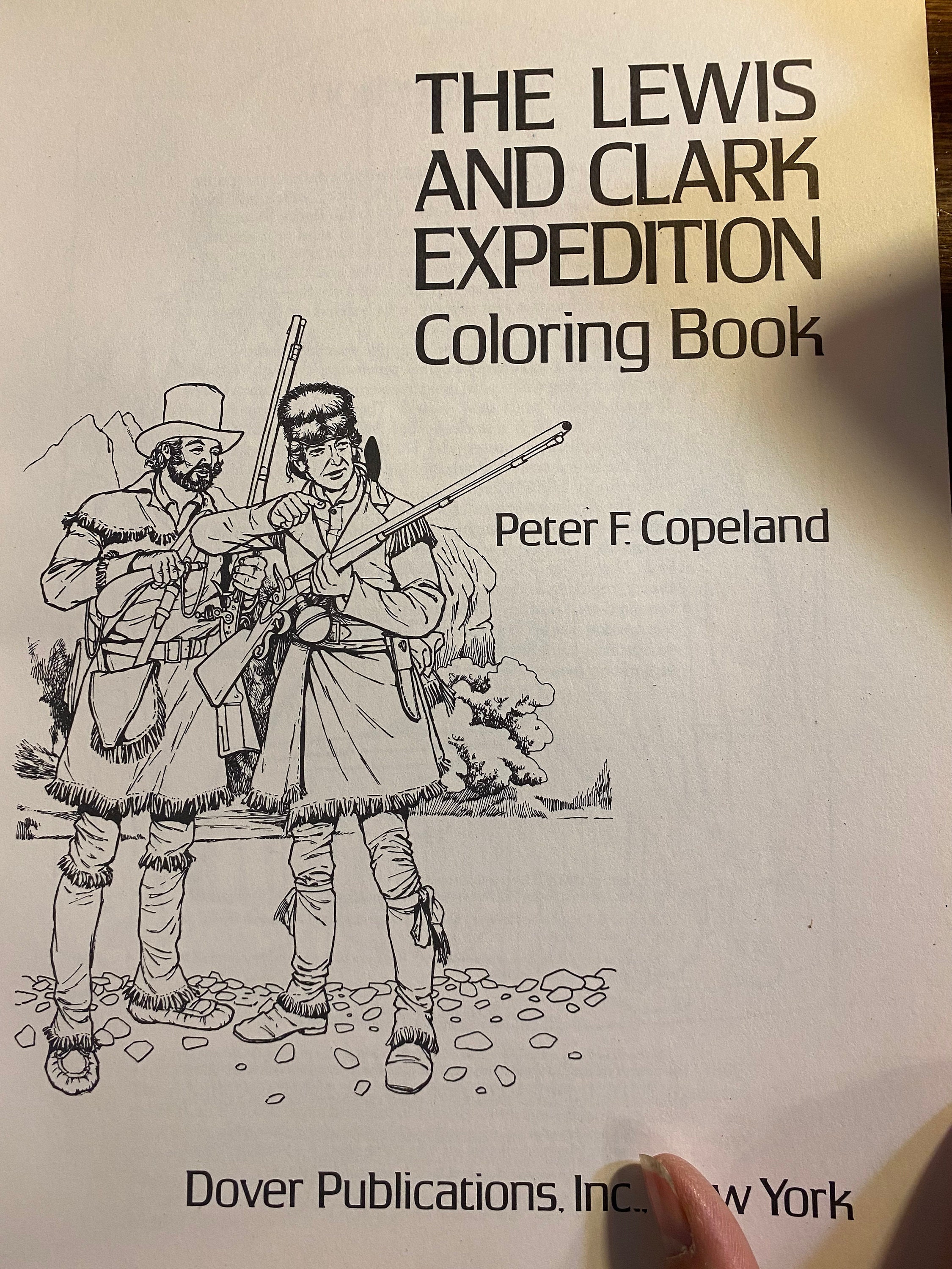 Lewis and clark expedition coloring book peter copeland dover history series