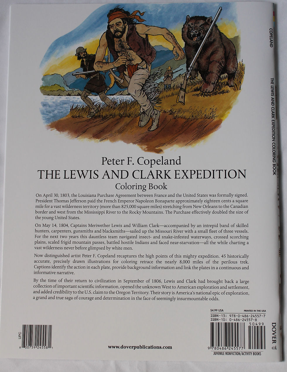 The lewis and clark expedition coloring book