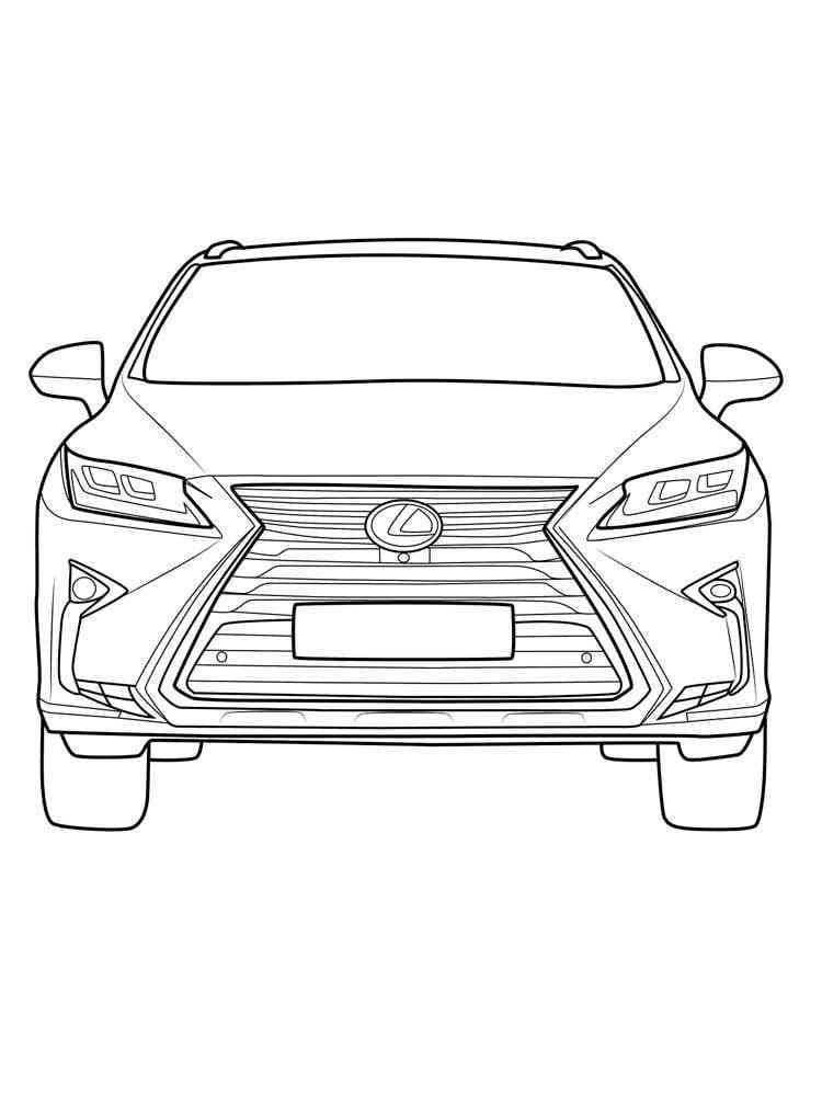 Nice lexus coloring page