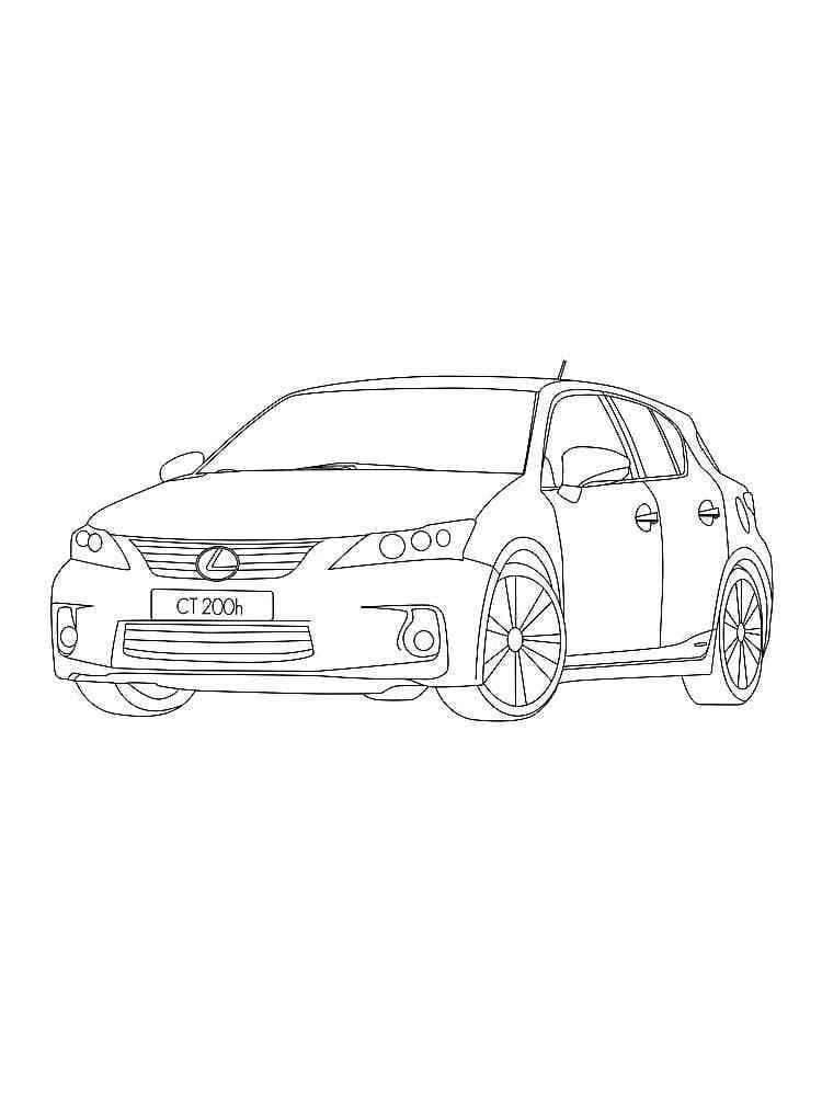 Print lexus coloring page