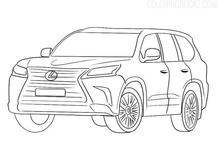 Lexus coloring page