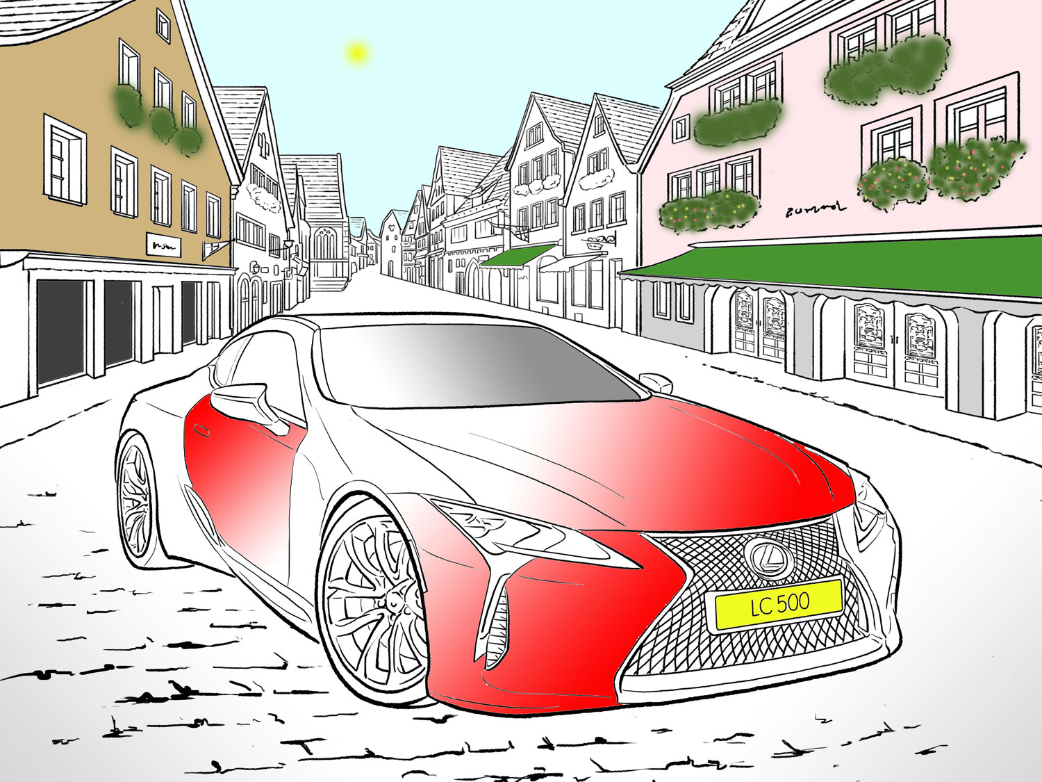 Lexus reminds the country how much fun colouring in can be