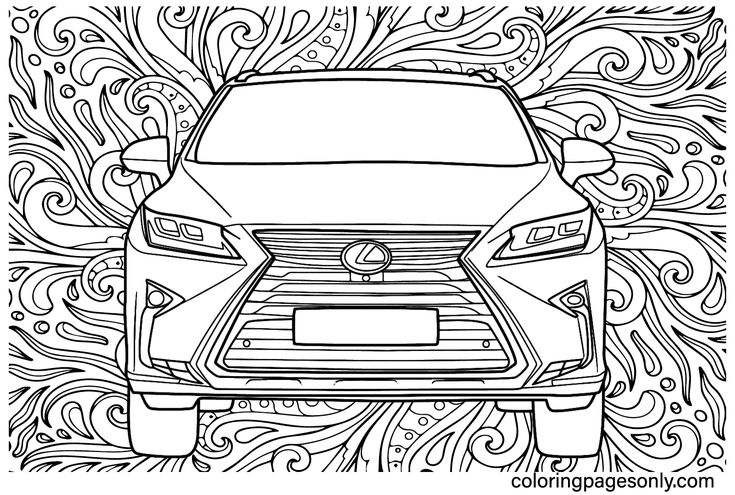 Lexus coloring pages lexus coloring pages color
