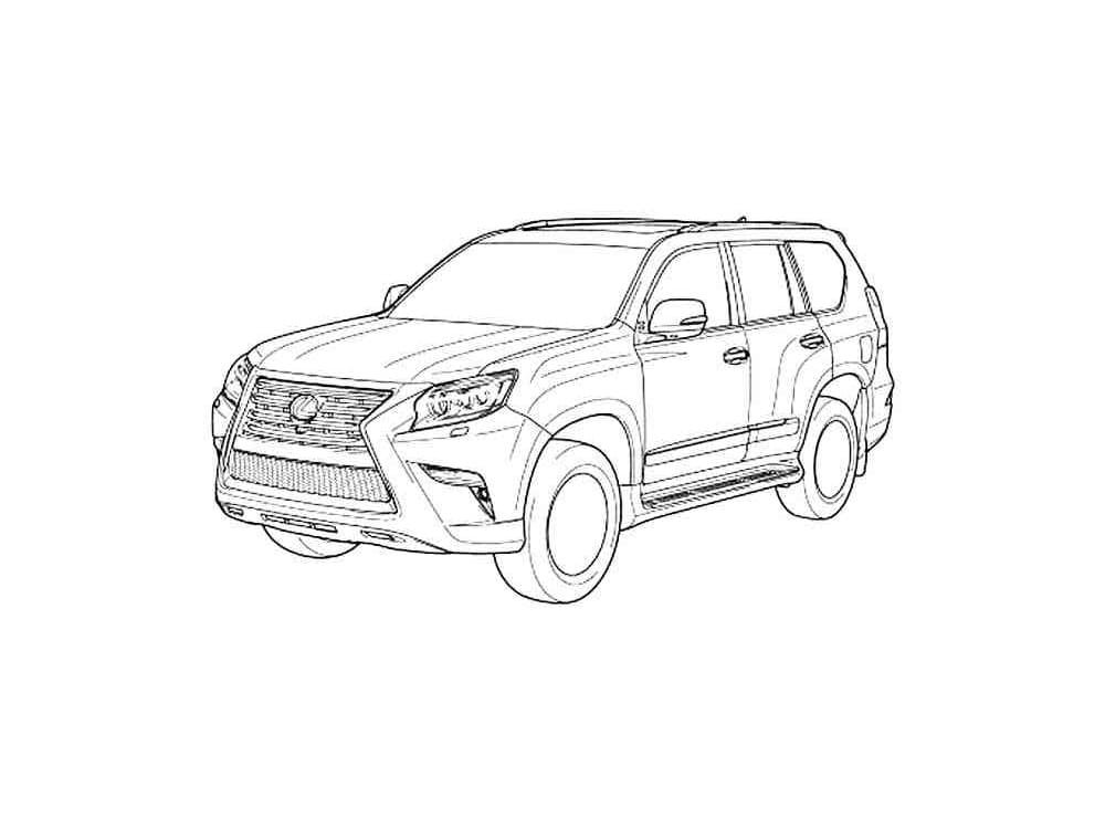 Free lexus coloring page