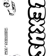 Lexus coloring pages