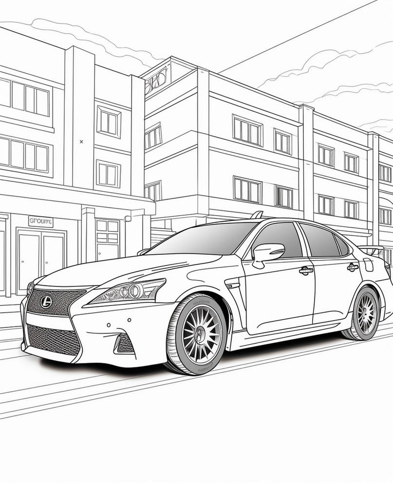 Cars coloring pages in premium quality by coloringbooksart on
