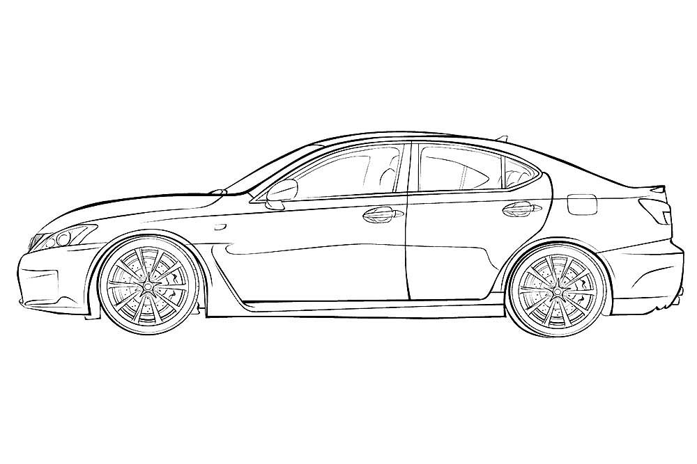 Lexus coloring pages ð to print and color