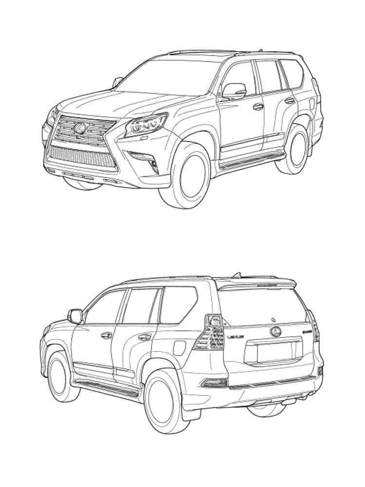 Free printable lexus coloring page