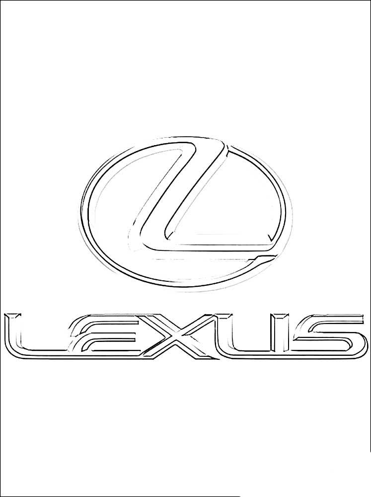 Lexus coloring pages ð to print and color