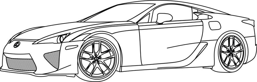 Lexus lfa by coddfootwalker on