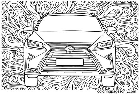 Lexus coloring pages in lexus lexus cars coloring pages