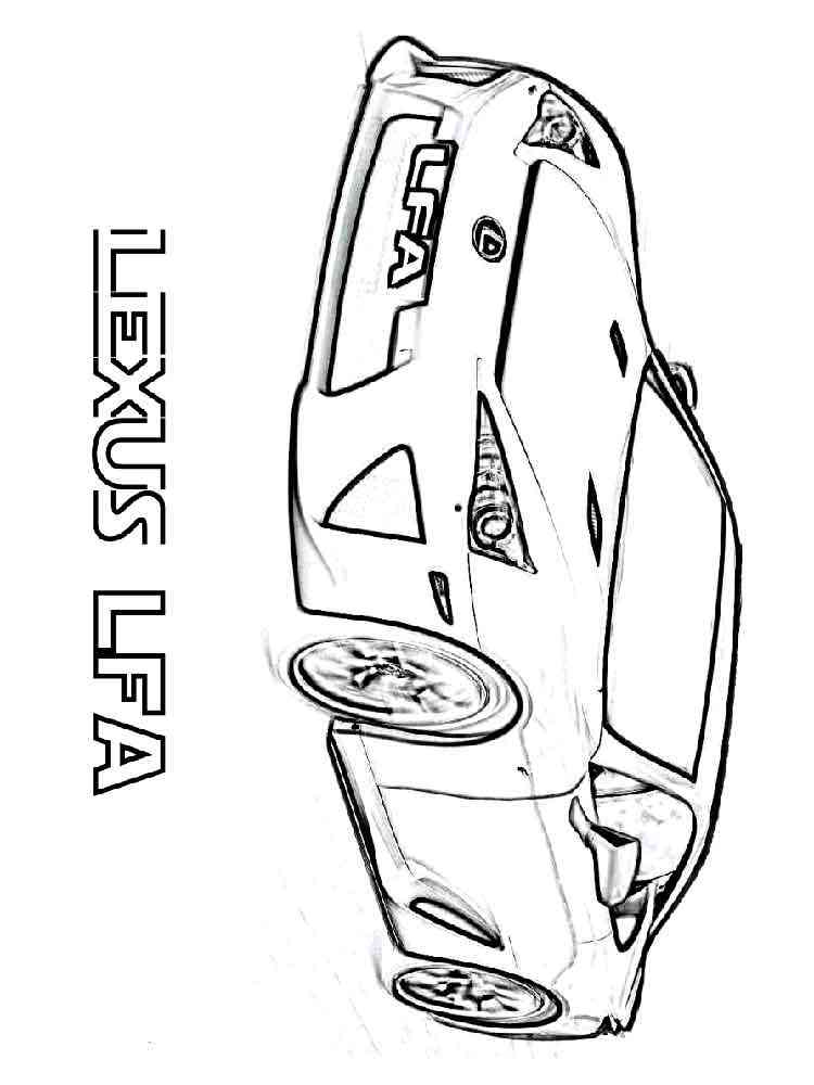 Lexus coloring pages