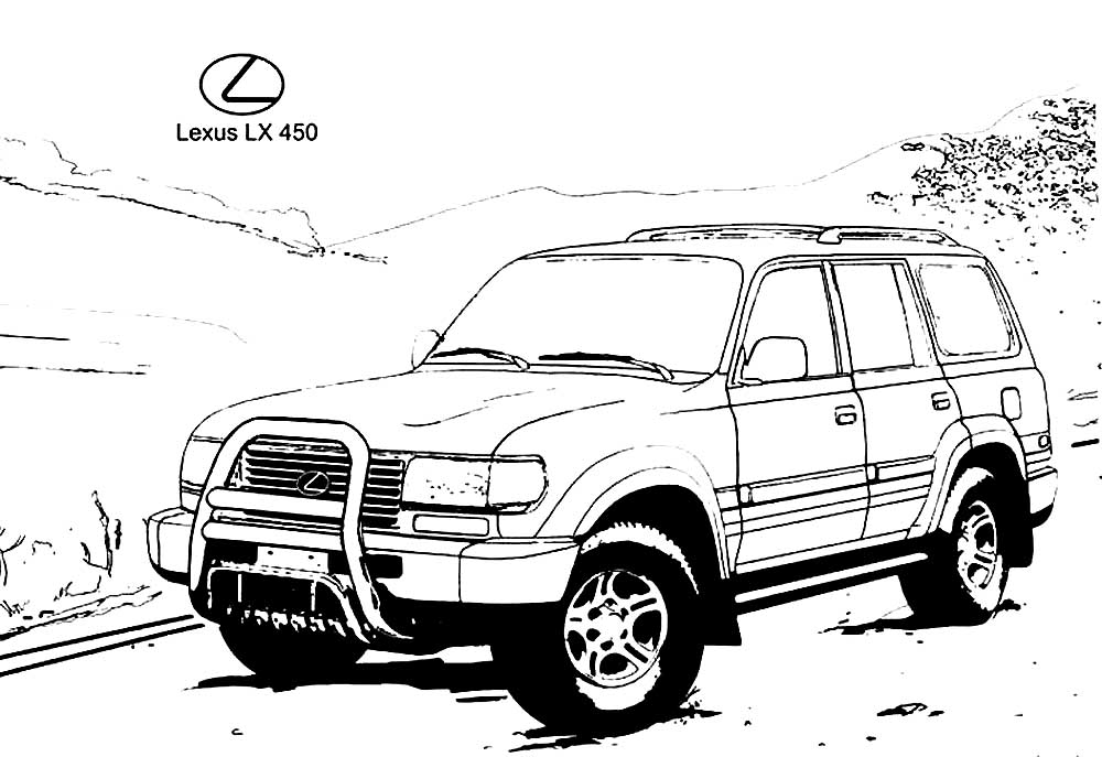 Lexus coloring pages ð to print and color