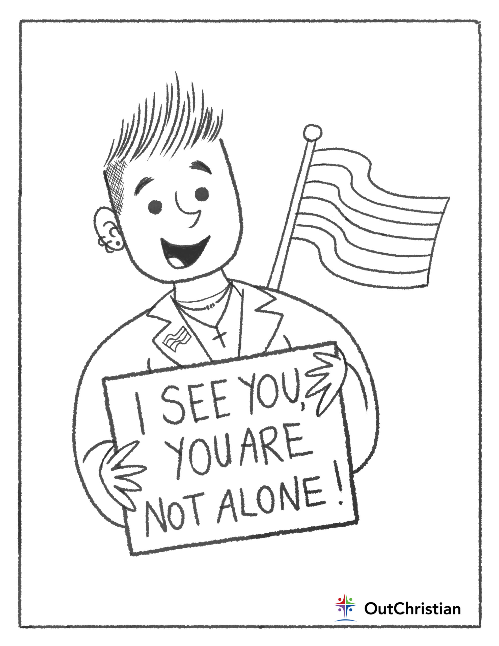 Have some fun with these lgbtq christian coloring pages â
