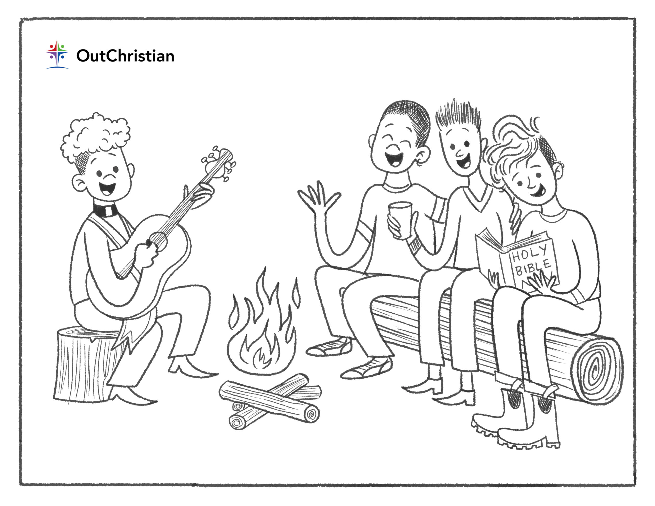 Have some fun with these lgbtq christian coloring pages â