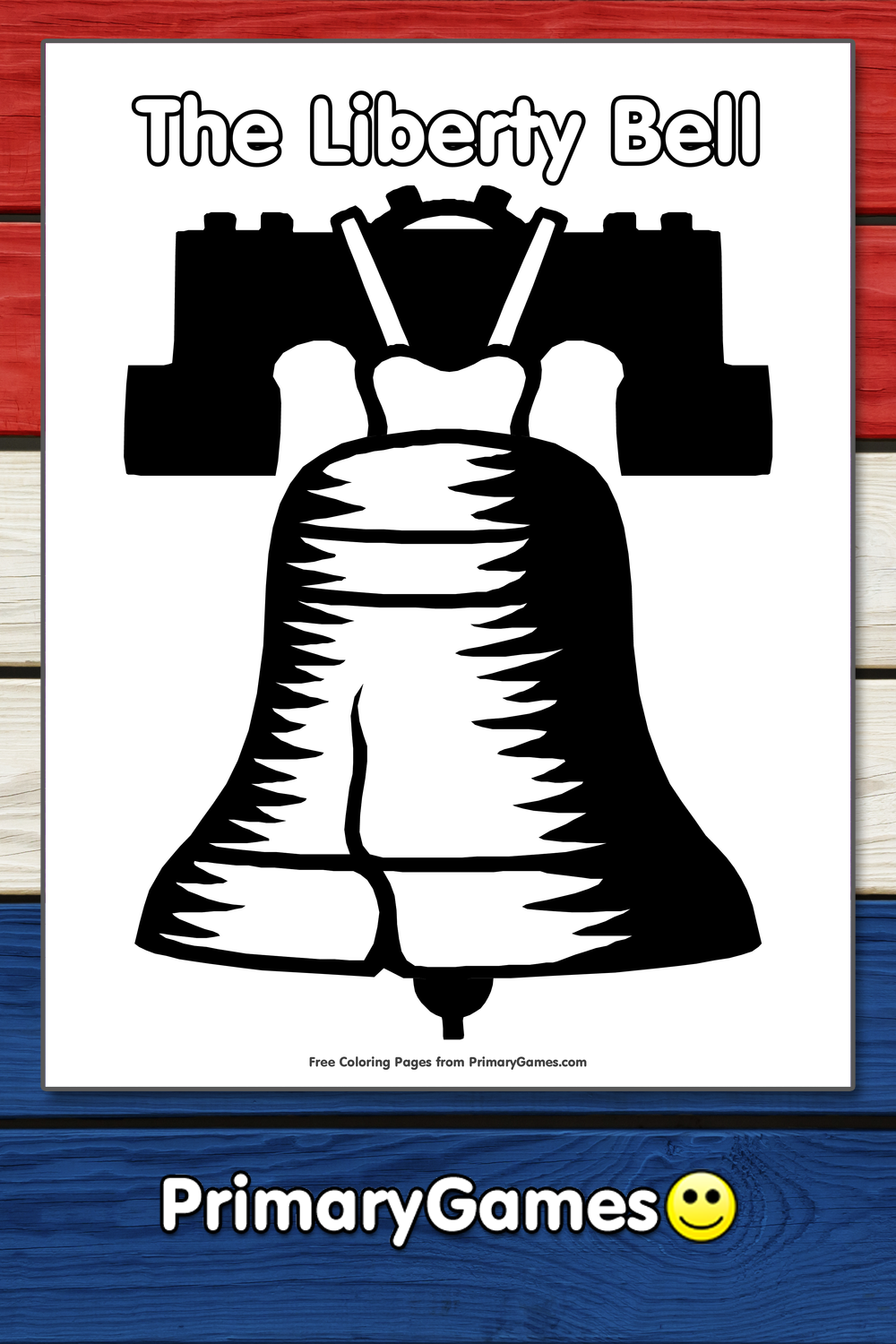 The liberty bell coloring page â free printable pdf from