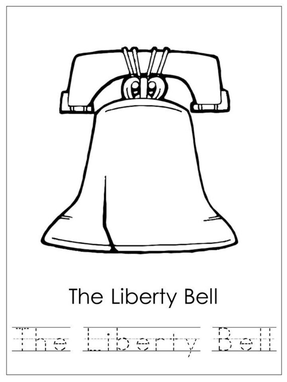 My america symbols color and tracing sheets preschool and